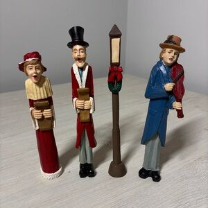 MBCA Victorian Christmas Carolers Holiday Figurine Set Classic Dickens Decor